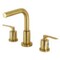 Kingston Brass FSC8953SVL Widespread Bathroom Faucet with Brass Pop-Up, Brushed Brass FSC8953SVL - alternate 1